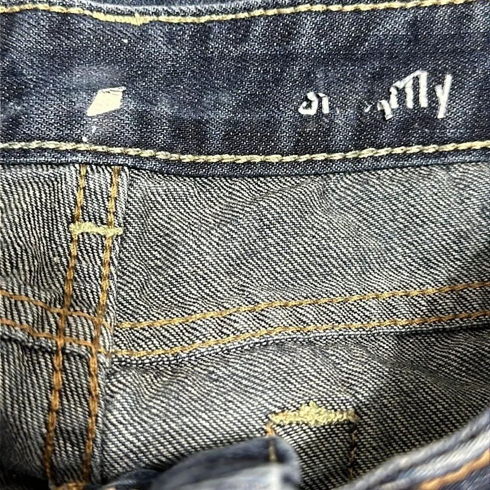 7 For All Mankind Slimmy Straight Leg Jeans Blue Size 12 Preppy Streetwear
